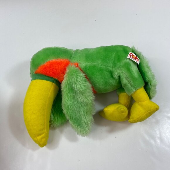 Dole 1983 Bananimal Toucan Plush Stuffed Animal Stuffie Green Yellow Advertising - Picture 7 of 16